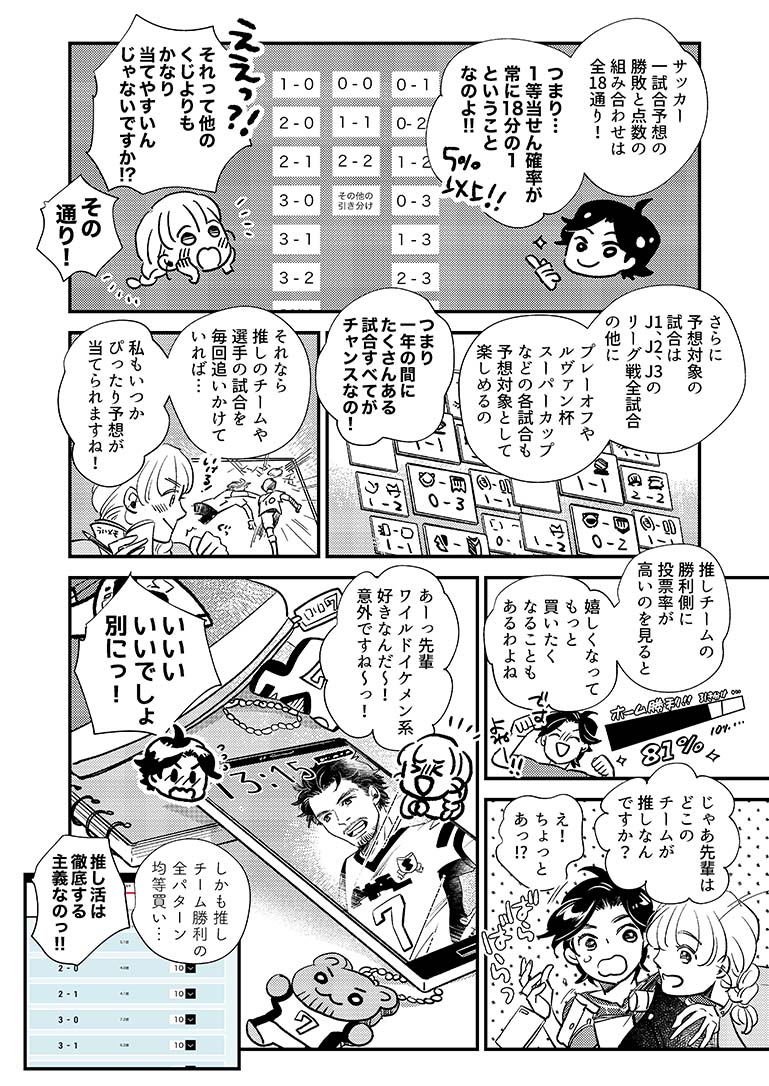 マンガでわかるドコモスポーツくじ（WINNERサッカー編）
