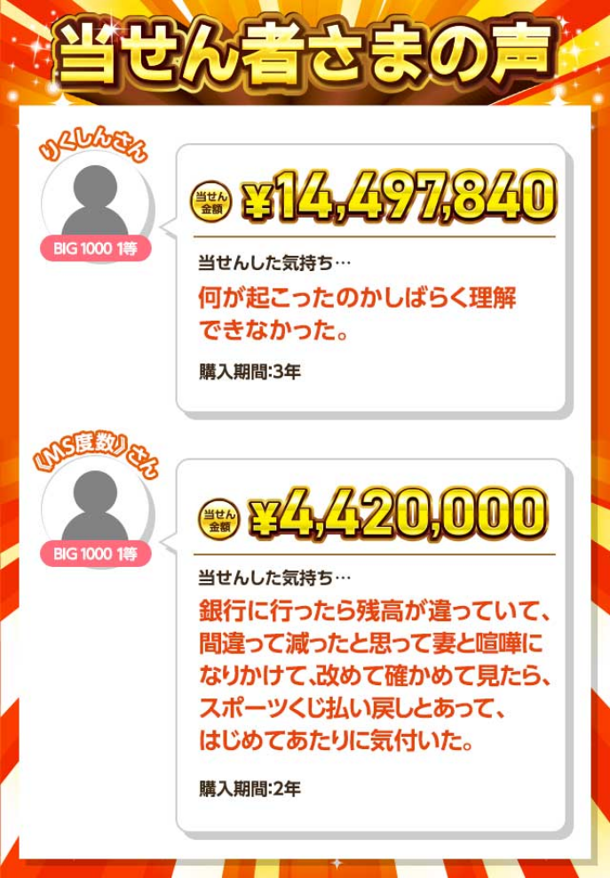 ドコモスポーツくじ｜毎開催回対象！BIG系商品購入でdポイントが当たる