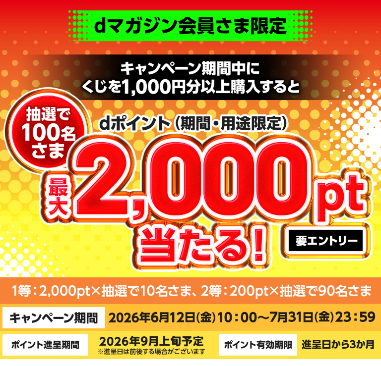 ドコモスポーツくじ｜dマガジン会員さま限定キャンペーン｜NTTドコモ公式
