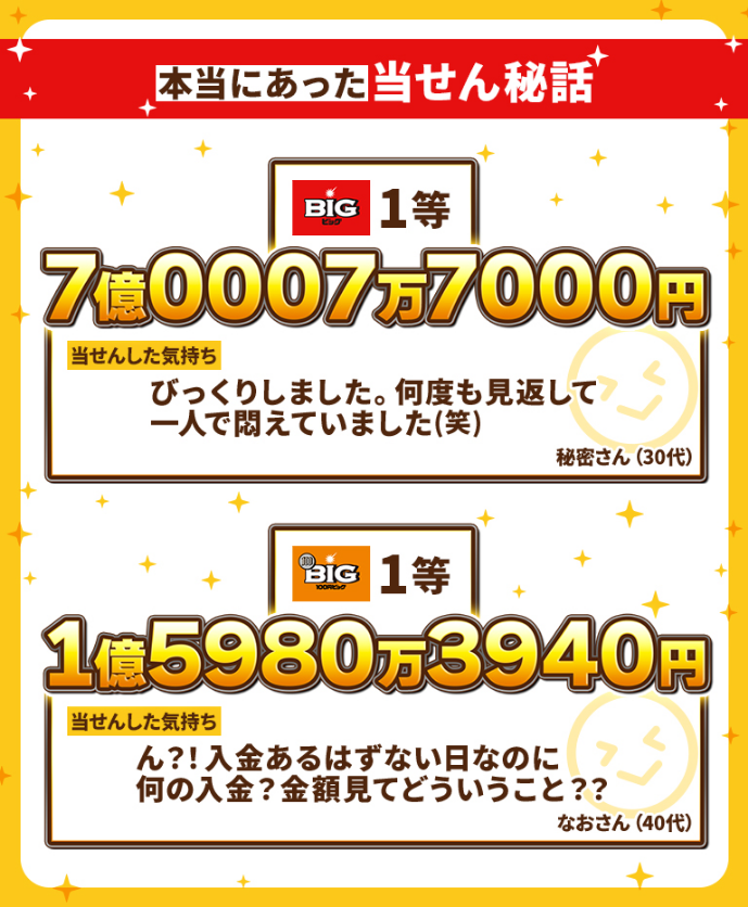 本当にあった当せん秘話