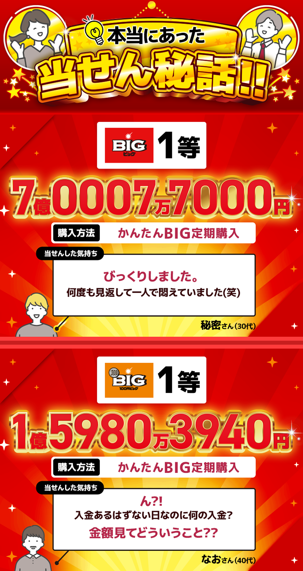 本当にあった当せん秘話