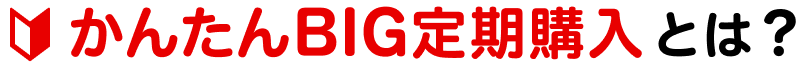 かんたんBIG定期購入とは？